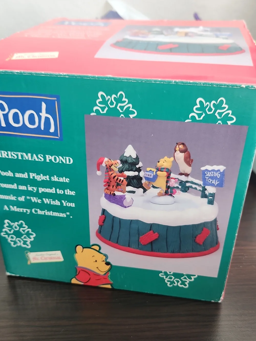 Christmas Pooh & Friends Music Box Winter Scene